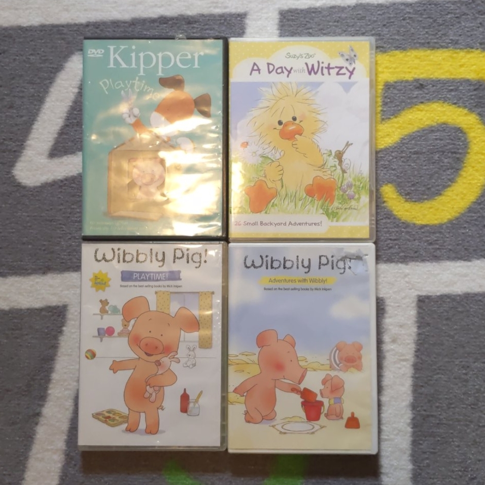 Set of 4 DVDs for kid's.